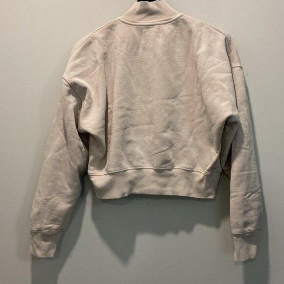 Aritzia TNA Cozy Fleece 1/4 Zip Cropped Sweatshirt - Picture 11 of 14